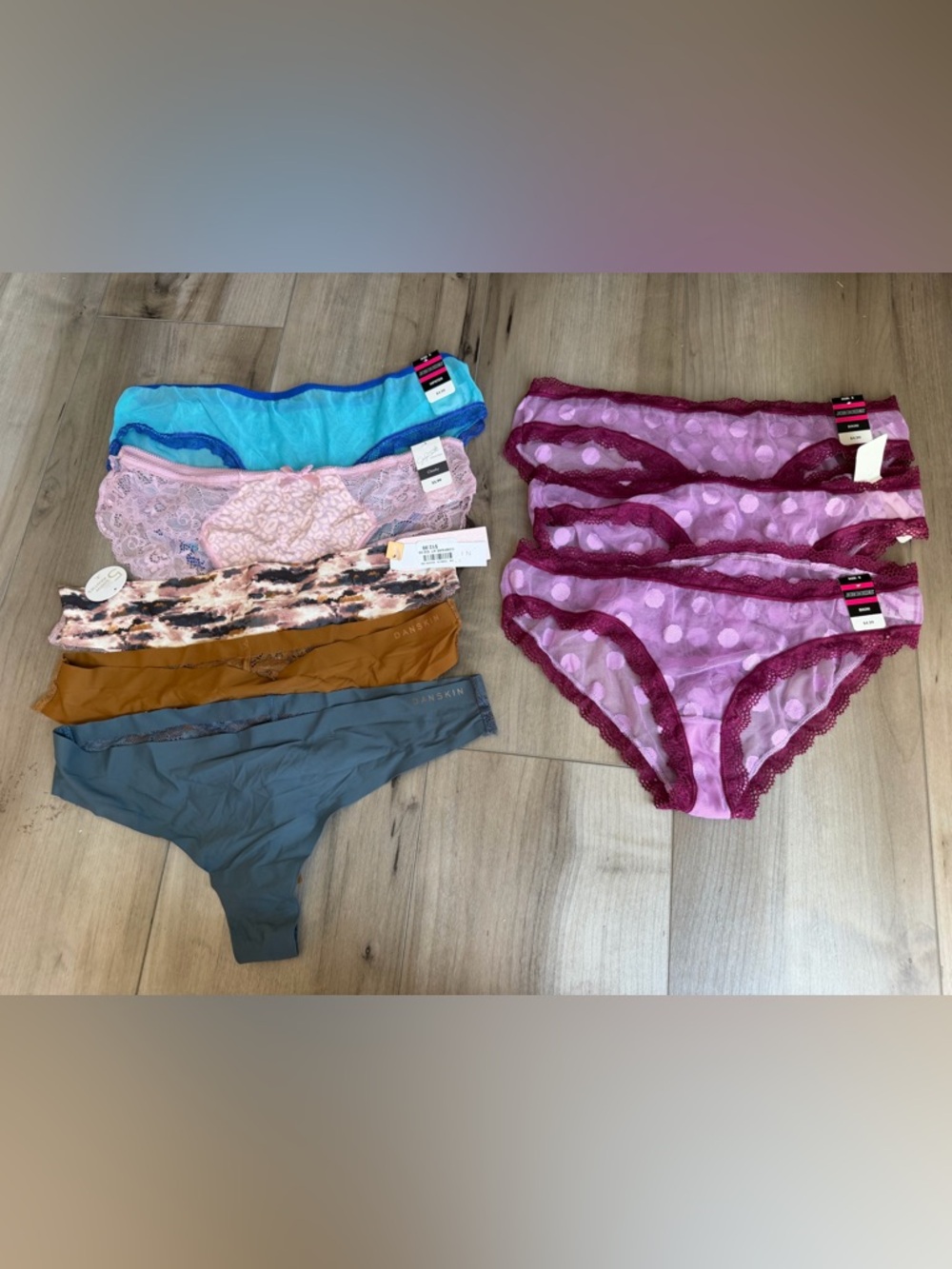 Assorted woman’s Bikini Underwear - Pink, Turquoise, Gray, Brown